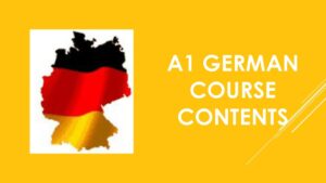 A1 German course contents