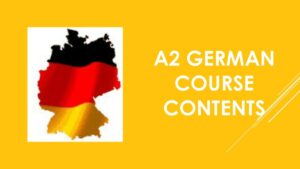 A2 German course contents