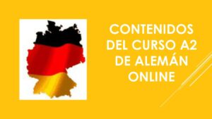 Contenidos del curso A2 de alemán online
